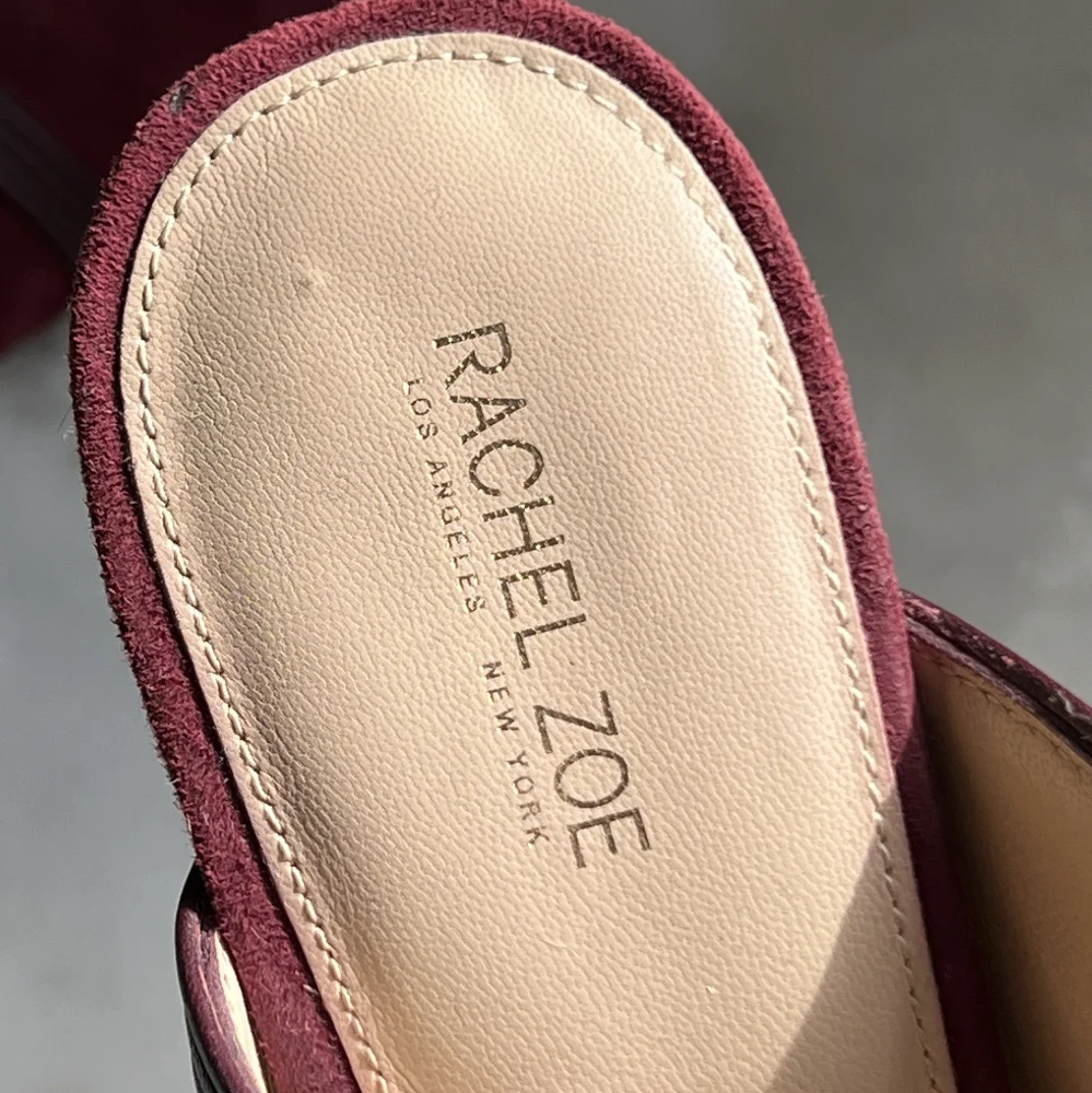 Rachel Zoe Vero Cuoio Burgundy Pumps / Size 9 - Picture 6 of 6